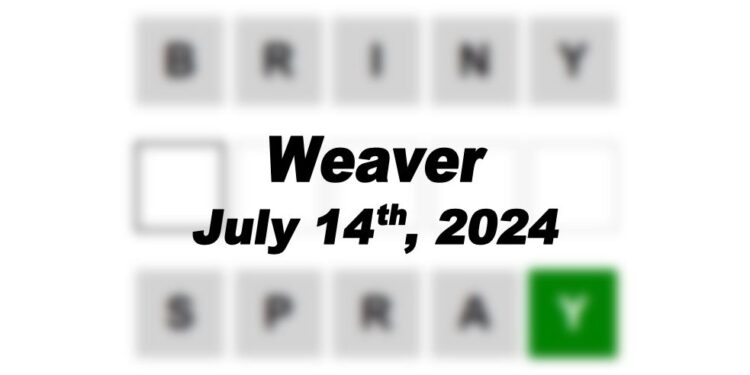 Daily Weaver Answers - 14th July 2024