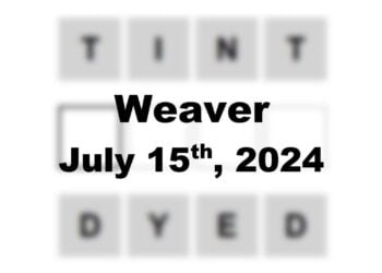 Daily Weaver Answers - 15th July 2024