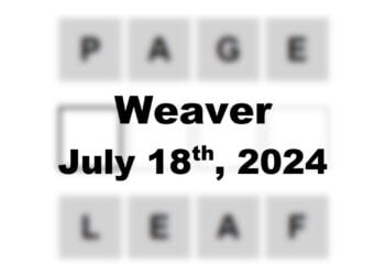 Daily Weaver Answers - 18th July 2024