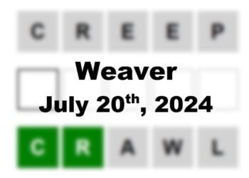 Daily Weaver Answers - 20th July 2024