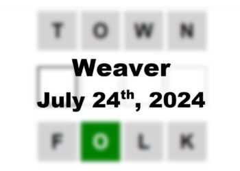Daily Weaver Answers - 24th July 2024