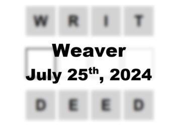 Daily Weaver Answers - 25th July 2024
