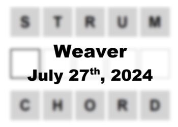 Daily Weaver Answers - 27th July 2024