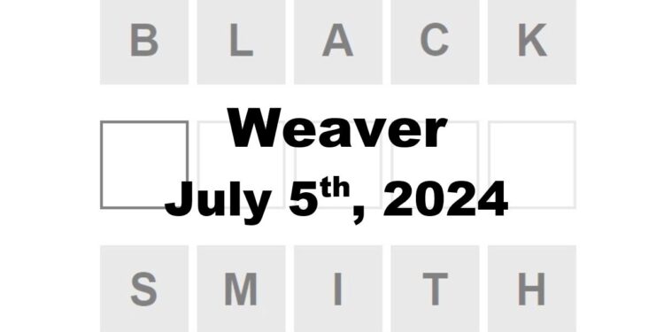 Daily Weaver Answers - 5th July 2024