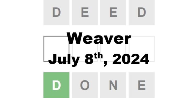 Daily Weaver Answers - 8th July 2024