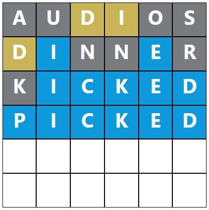 Daily Word Hurdle #1804 Afternoon Answer - 6th July 2024