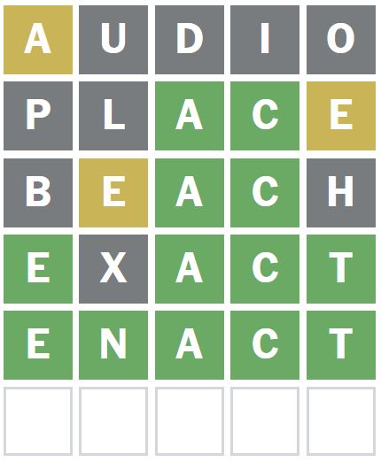 Daily Wordle Answer 1120 - 13th July 2024