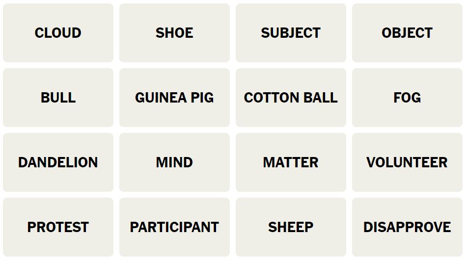 Daily NYT Connections 422 Puzzle - 6th August 2024