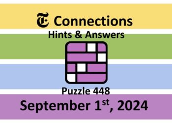 Daily NYT Connections 448 Answers - September 1st 2024