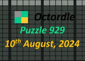 Daily Octordle 10th August 2024 Answers Today 929