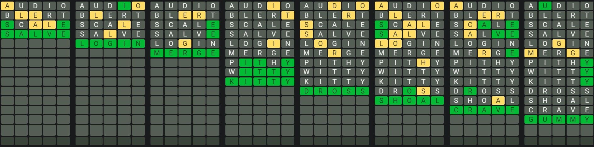 Daily Octordle 942 Sequence Answer - August 23rd 2024