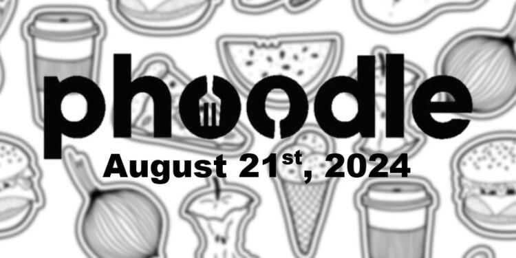 Daily Phoodle - 21st August 2024