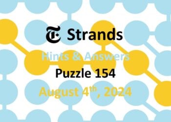 Daily Strands 154 Answers Today - 4th August 2024