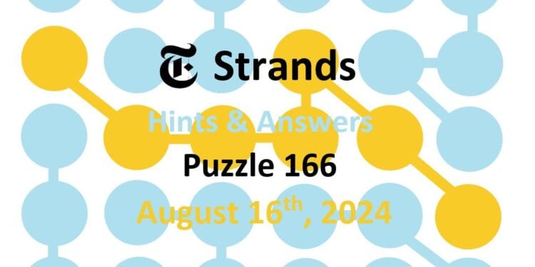 Daily Strands 166 Answers Today - 16th August 2024