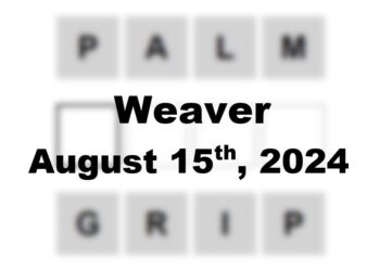 Daily Weaver Answers - 15th August 2024