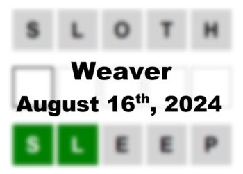 Daily Weaver Answers - 16th August 2024