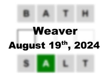 Daily Weaver Answers - 19th August 2024