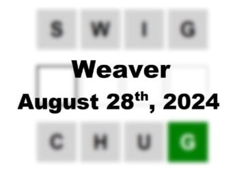 Daily Weaver Answers - 28th August 2024