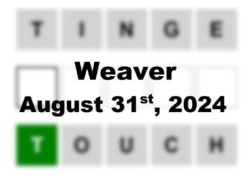 Daily Weaver Answers - 31st August 2024