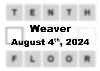 Daily Weaver Answers - 4th August 2024