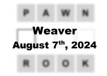 Daily Weaver Answers - 7th August 2024
