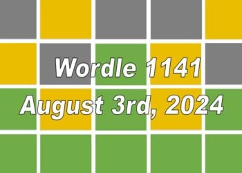 Daily Wordle 1141 - 3rd August 2024