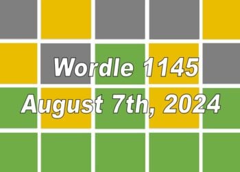 Daily Wordle 1145 - 7th August 2024