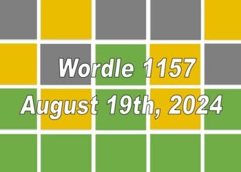 Daily Wordle 1157 - 19th August 2024