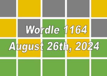 Daily Wordle 1164 - 26th August 2024