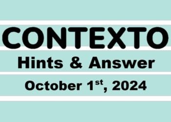 ‘Wordle’ Answer Today 1200 October 1st 2024 – Hints and Solution (10/1/24)