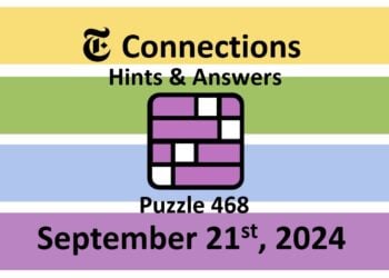 Daily NYT Connections 468 Answers - September 21st 2024