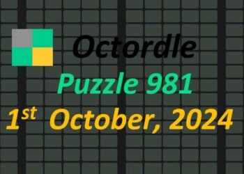 ‘Wordle’ Answer Today 1200 October 1st 2024 – Hints and Solution (10/1/24)