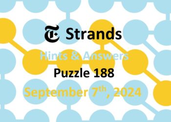 Daily Strands 188 Answers Today - 7th September 2024
