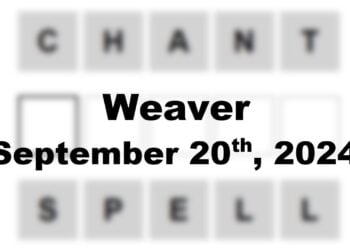 Daily Weaver Answers - 20th September 2024