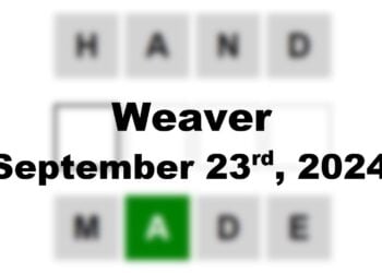 Daily Weaver Answers - 23rd September 2024