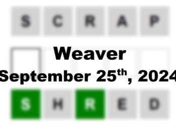 Daily Weaver Answers - 25th September 2024