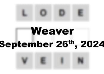 Daily Weaver Answers - 26th September 2024