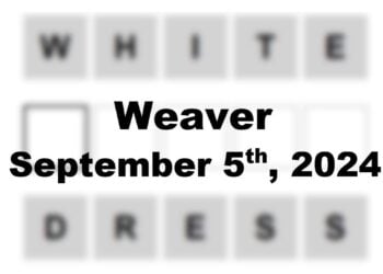 Daily Weaver Answers - 5th September 2024
