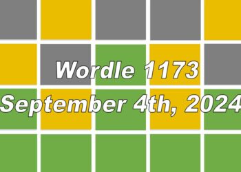 Daily Wordle 1173 - 4th September 2024
