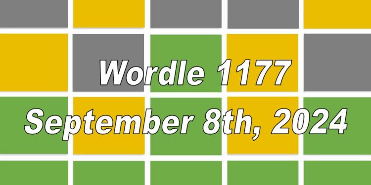 Daily Wordle 1177 - 8th September 2024