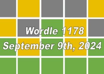 Daily Wordle 1178 - 9th September 2024