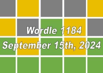 Daily Wordle 1184 - 15th September 2024