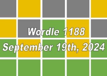 Daily Wordle 1188 - 19th September 2024