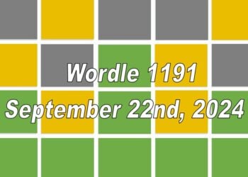 Daily Wordle 1191 - 22nd September 2024