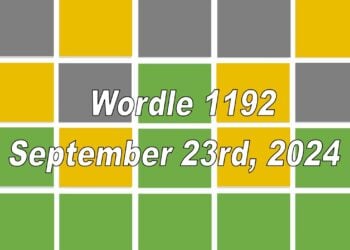 Daily Wordle 1192 - 23rd September 2024