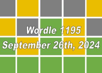 Daily Wordle 1195 - 26th September 2024