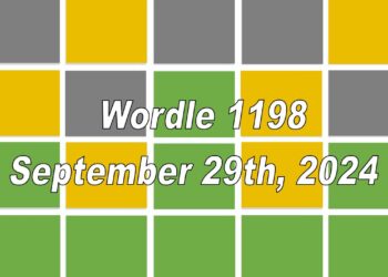 Daily Wordle 1198 - 29th September 2024