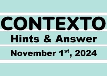 ‘Wordle’ Answer Today 1231 November 1st 2024 – Hints and Solution (11/1/24)