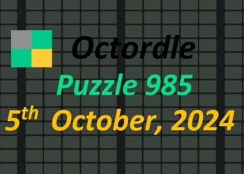 ‘Wordle’ Answer Today 1204 October 5th 2024 – Hints and Solution (10/5/24)