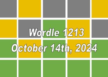 ‘Wordle’ Answer Today 1213 October 14th 2024 – Hints and Solution (10/14/24)